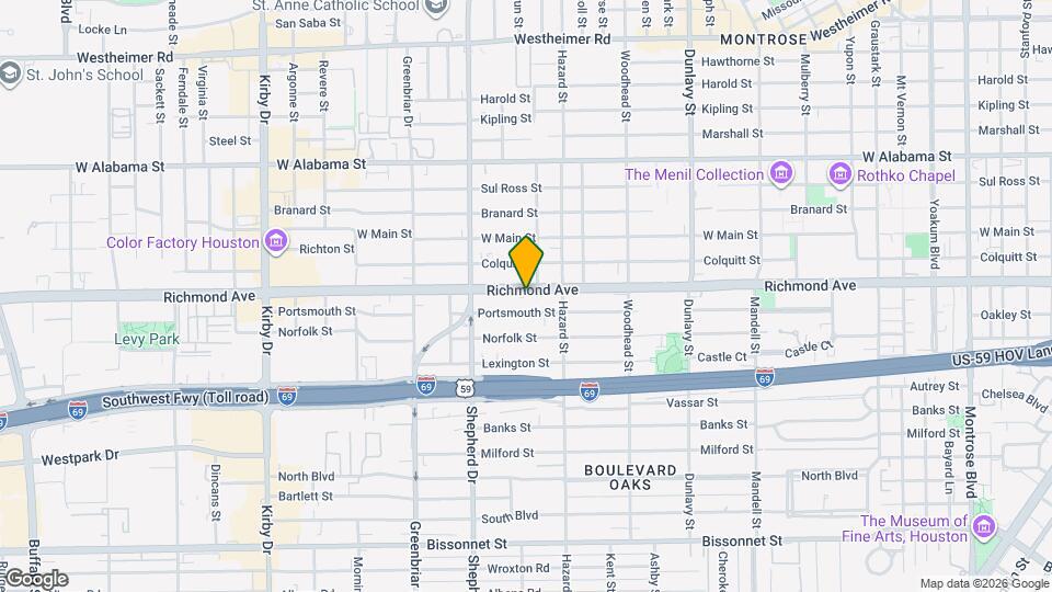 1931 Richmond Ave Map and Location Details