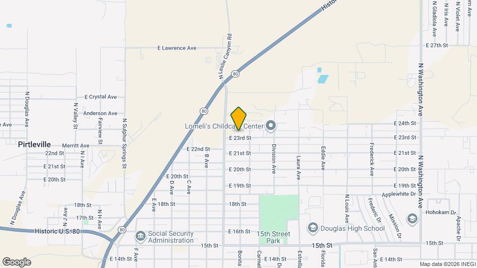 1134 E 23rd St Map and Location Details