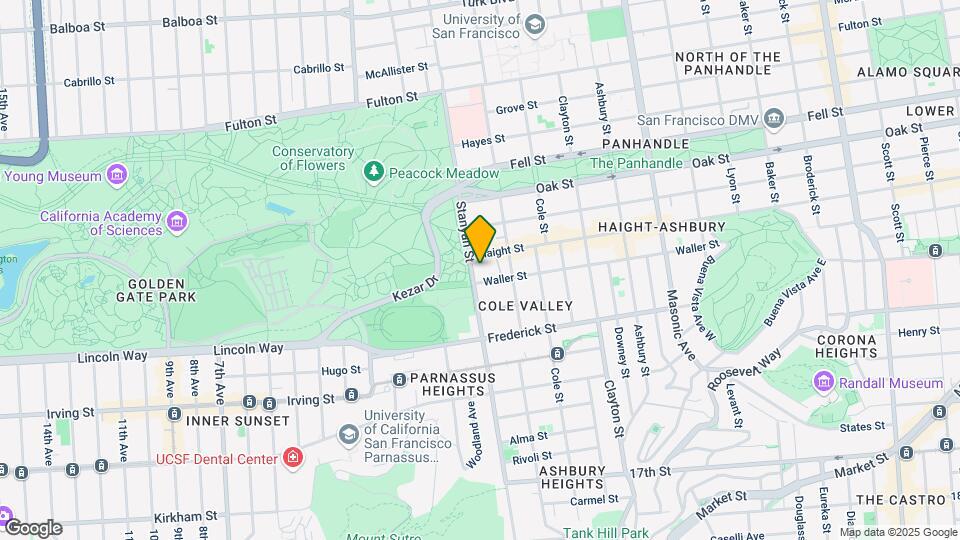 700-730 Stanyan St Mapa y Detalles de la Ubicación