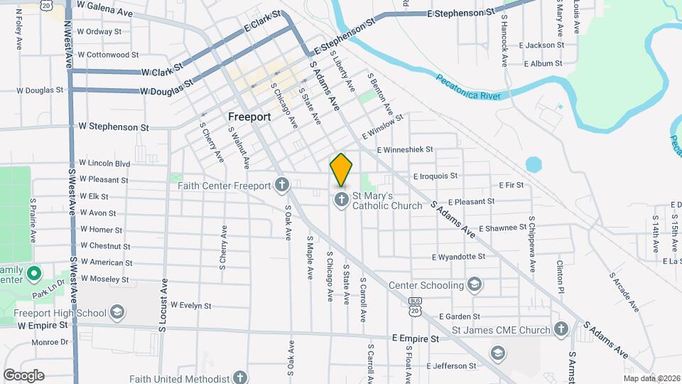 528 1/2 S State Ave Map and Location Details