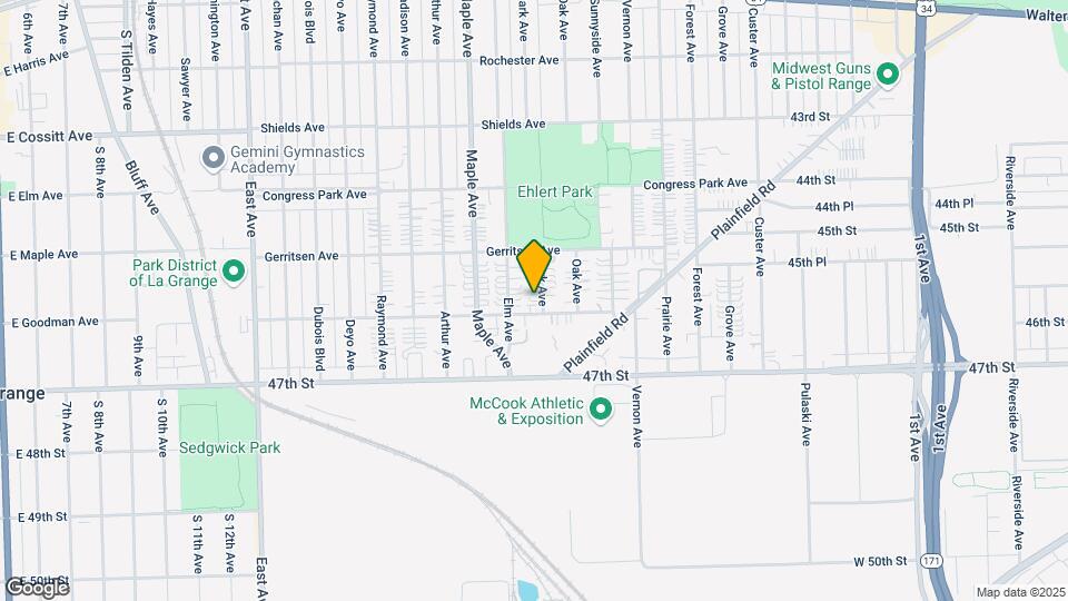 4536 Park Ave Map and Location Details