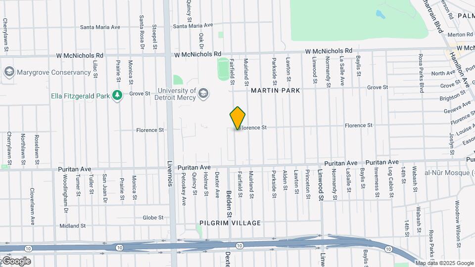 16246 Fairfield St Map and Location Details