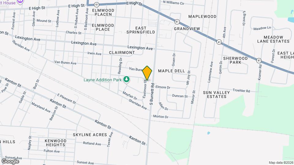 644 Eastmoor Dr Map and Location Details
