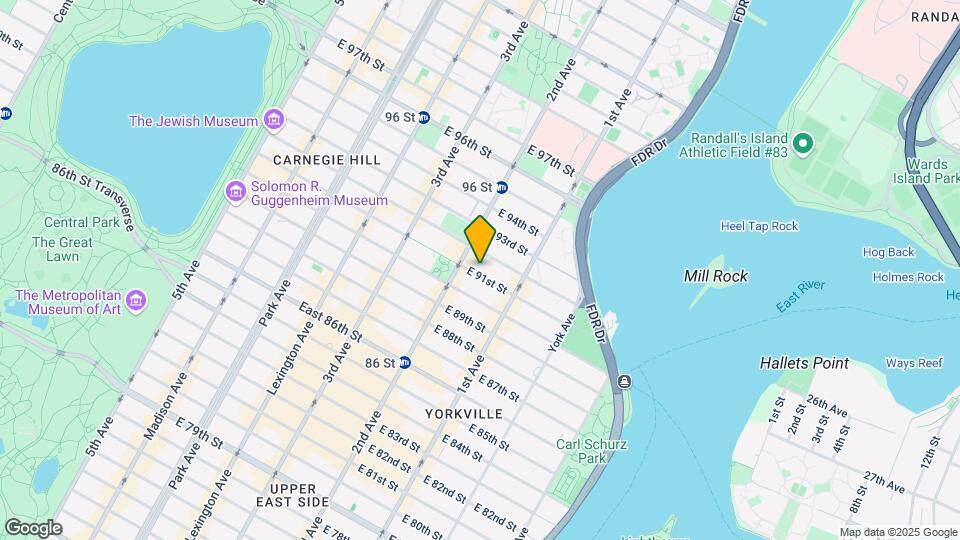 311 E 91st St Map and Location Details