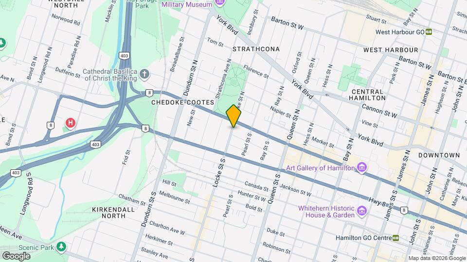 21 Locke St S Map and Location Details