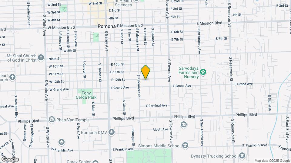 580 E 12th St, Unit 1 Map and Location Details