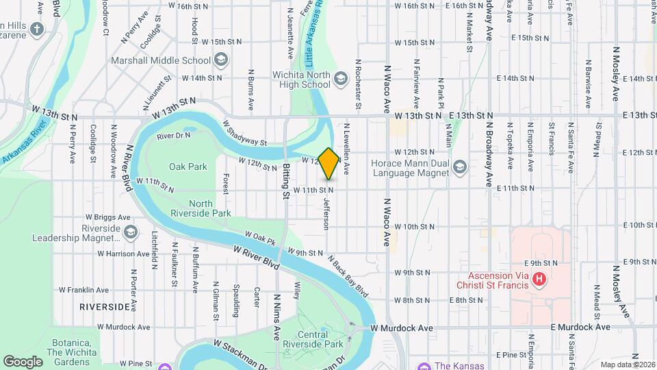 1204-1206 N Jefferson Ave Map and Location Details