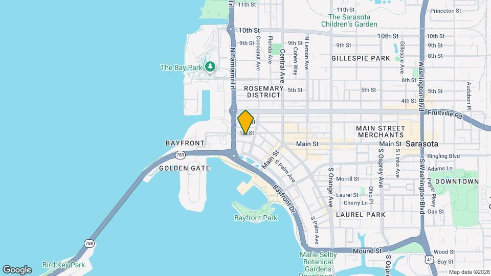 1221 N Palm Ave Map and Location Details