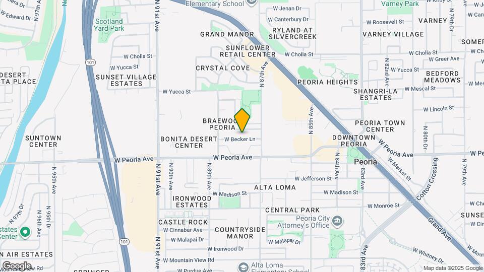 8738 W Becker Ln Map and Location Details