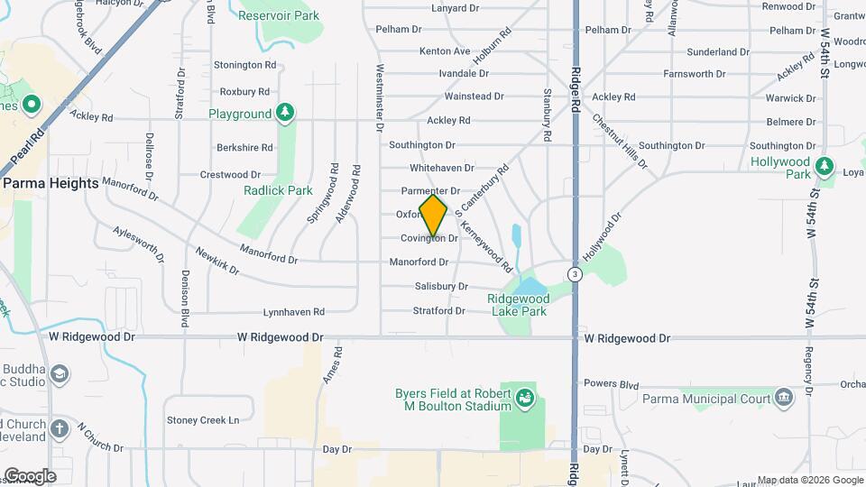 8119 Covington Dr Map and Location Details