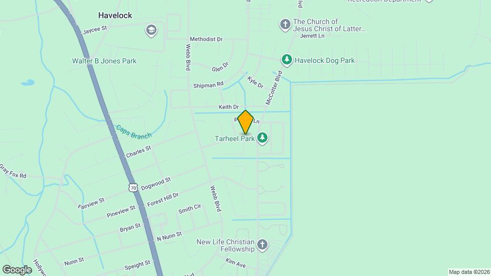 125 Tar Heel Dr Map and Location Details
