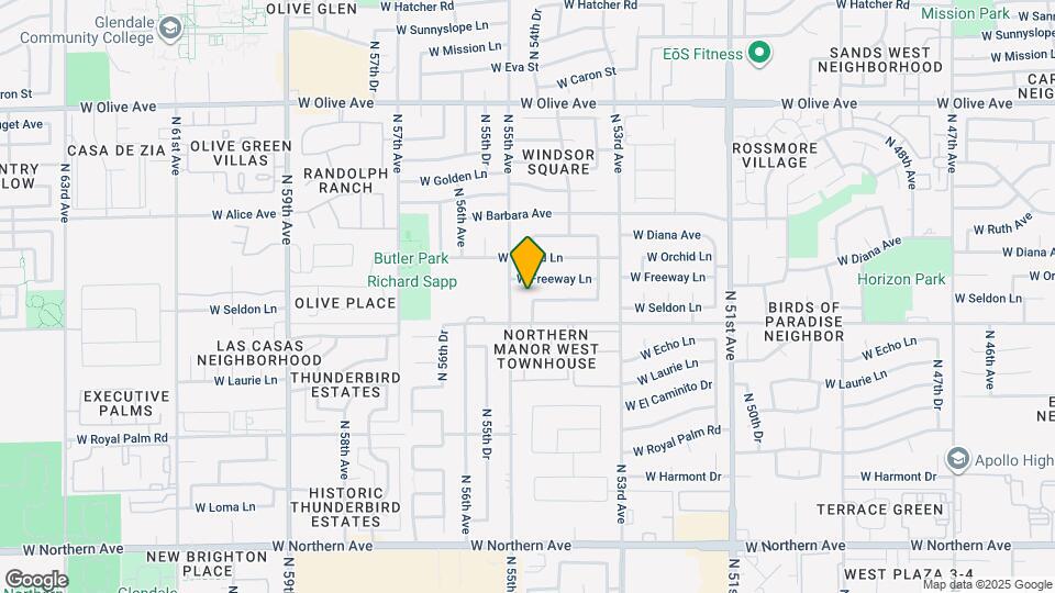 8520 N 54th Dr Map and Location Details