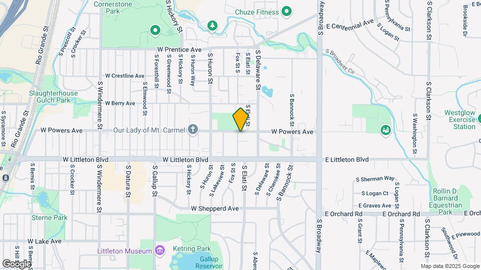 5608 S Fox St Map and Location Details
