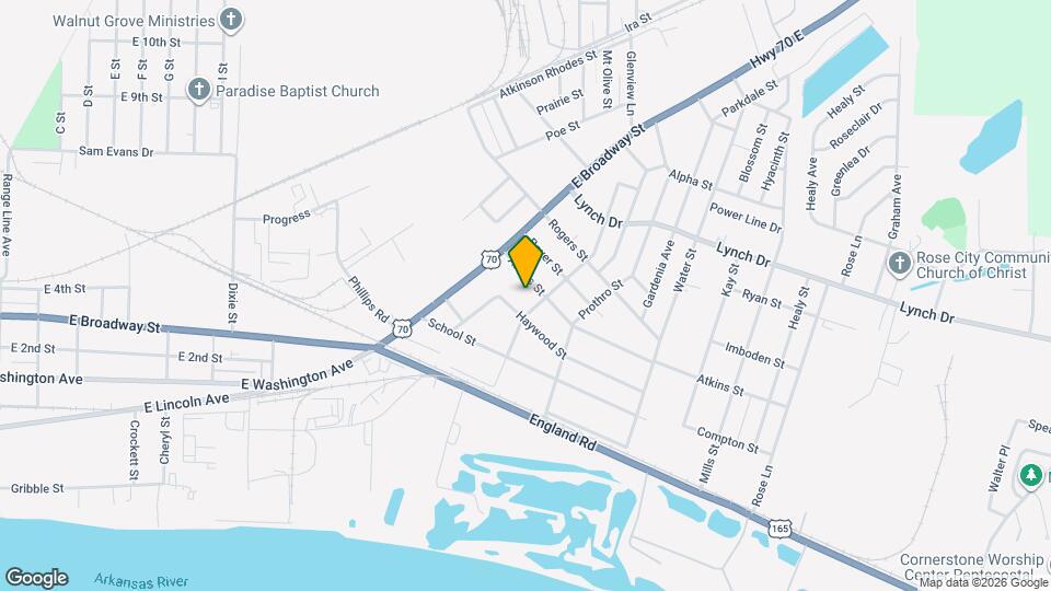 4504 Atkins St Map and Location Details