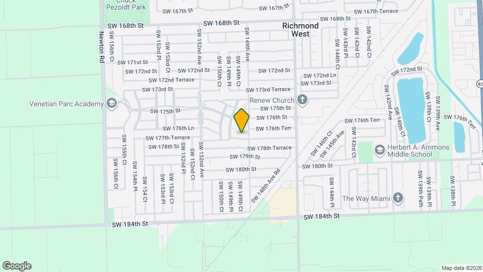 14919 SW 177th Terrace Map and Location Details
