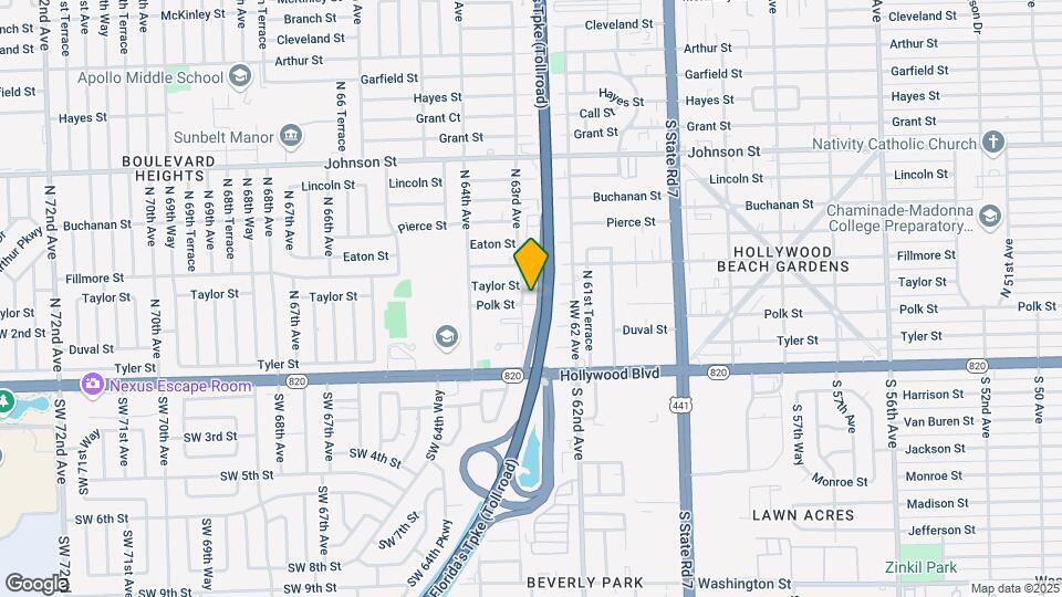 6237 Polk St Map and Location Details