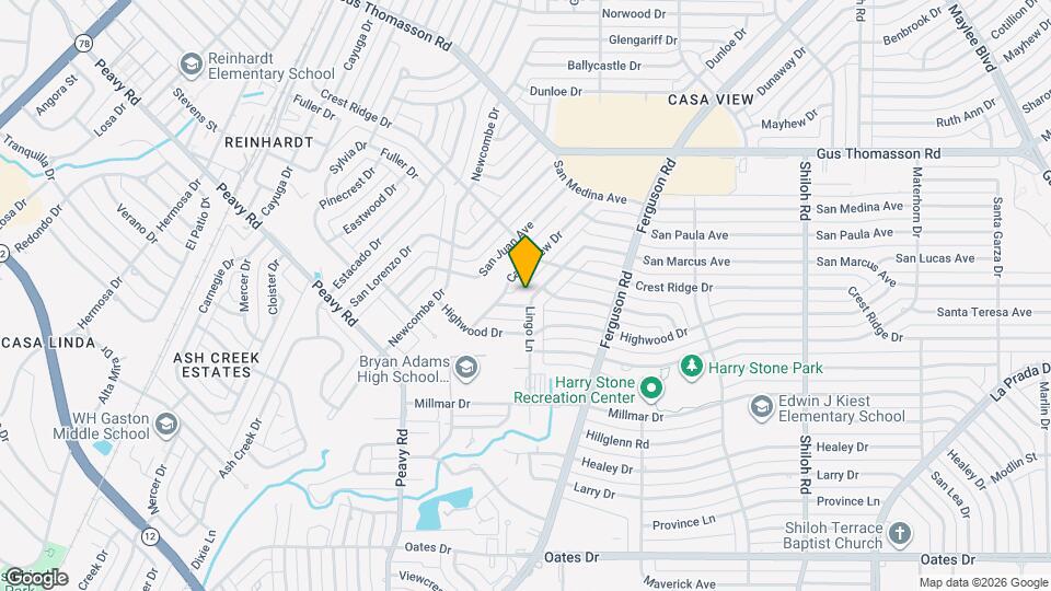 2251 Hartline Dr Map and Location Details