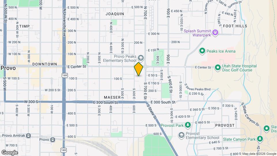 99 S 600 E, Unit 18 Map and Location Details