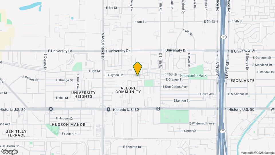 1923 E Hayden Ln Map and Location Details