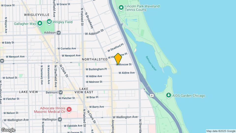 533 W Roscoe St, Unit #408 Map and Location Details