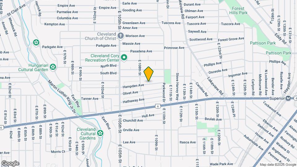 10831 Hampden Ave Map and Location Details