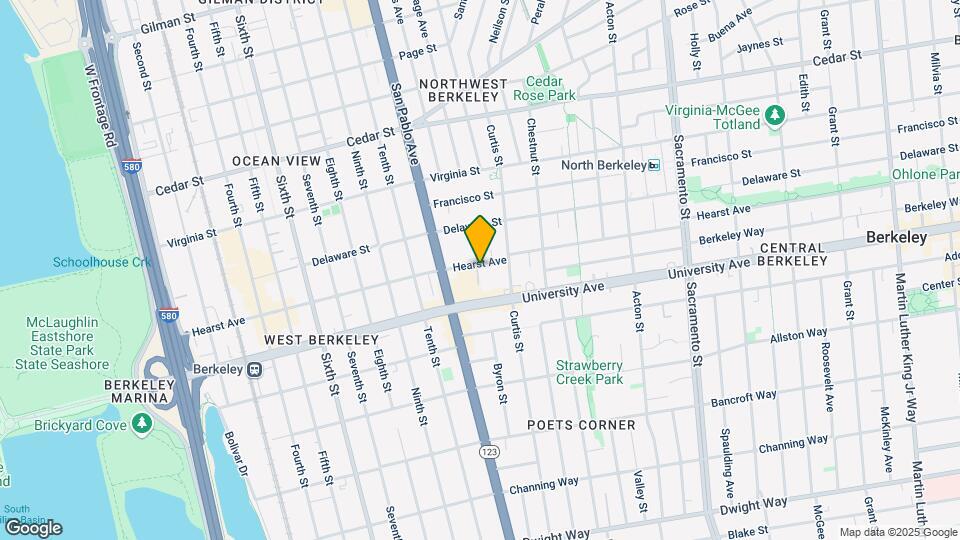 1136 Hearst Ave Map and Location Details