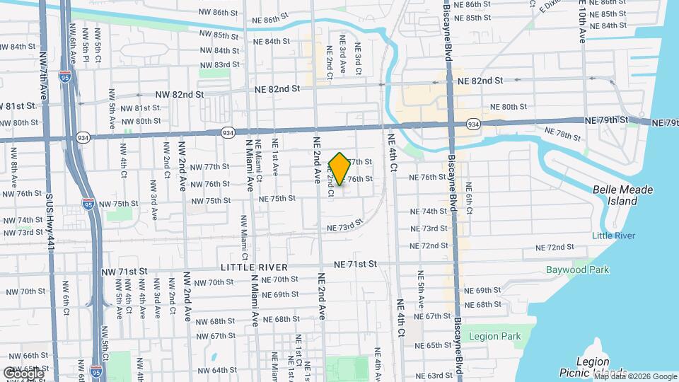 7520 NE 3rd Ave Mapa y Detalles de la Ubicación