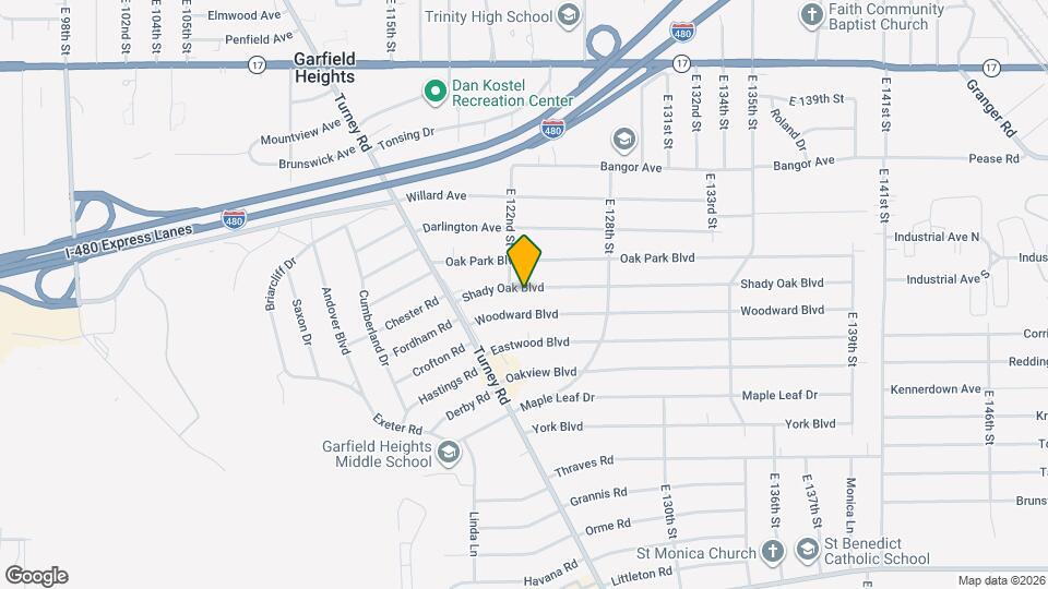 12214 Shady Oak Blvd Map and Location Details