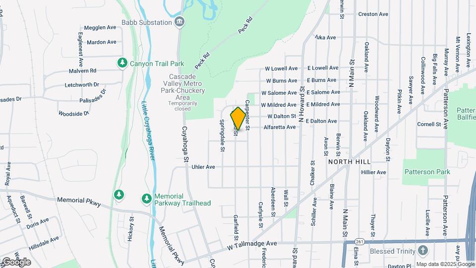 877 Garfield St Map and Location Details