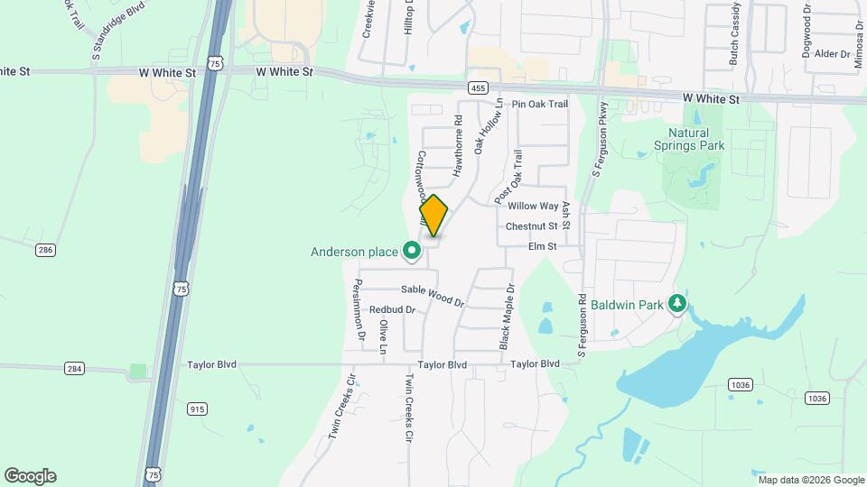 1432 Oak Hollow Ln Mapa y Detalles de la Ubicación