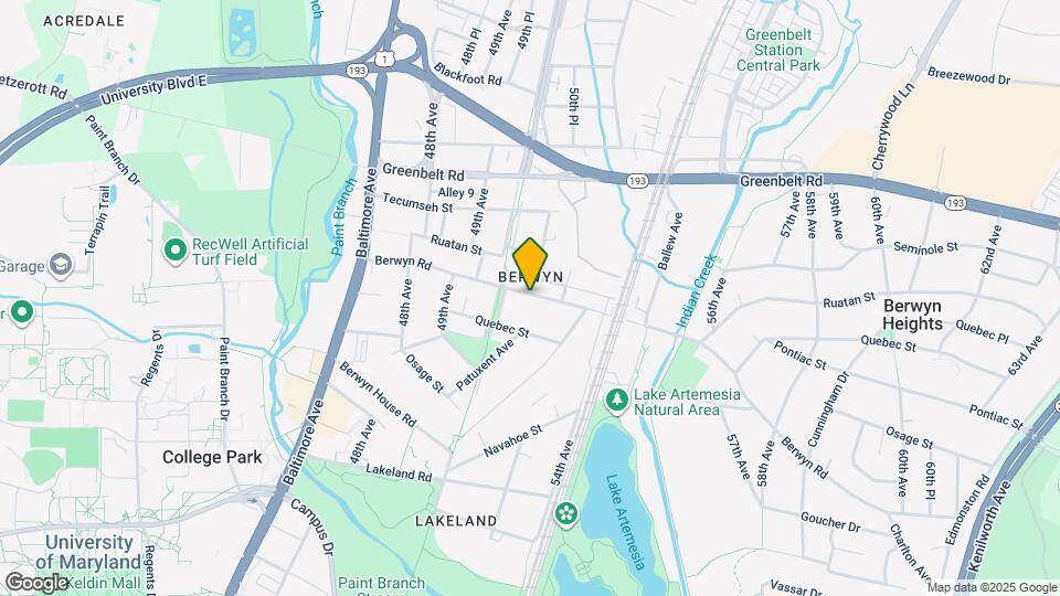 5035 Berwyn Rd Map and Location Details