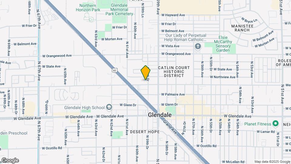 5942 West Myrtle Ave Map and Location Details
