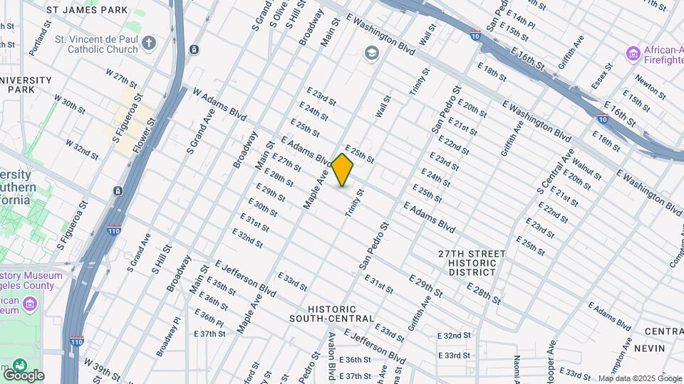 443 E 27th St Map and Location Details