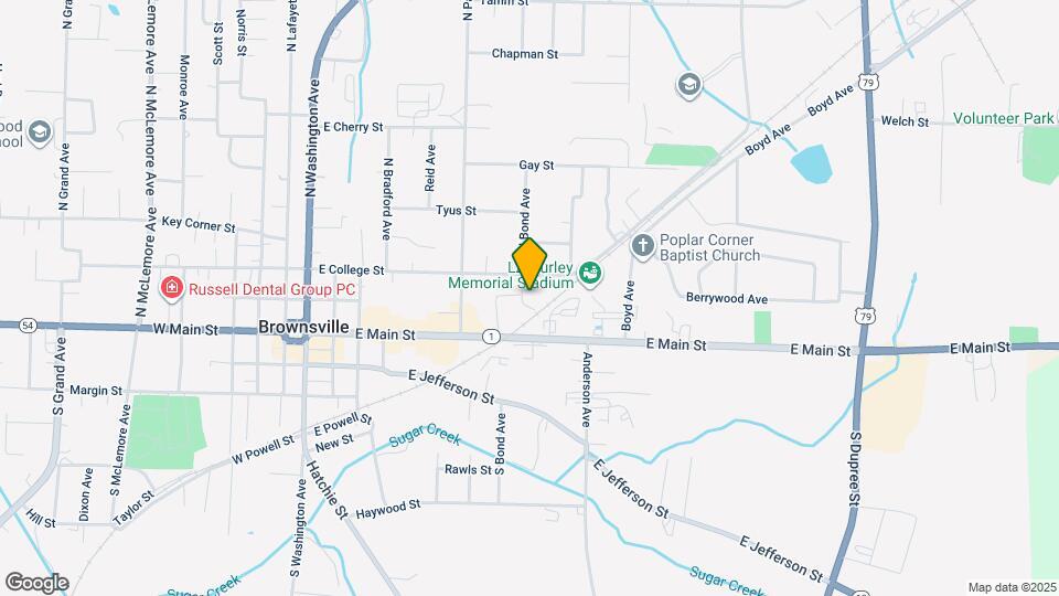 102 N Bond Ave Map and Location Details