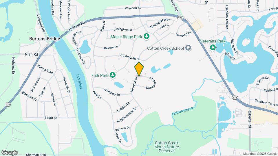 821 Dartmouth Dr Map and Location Details
