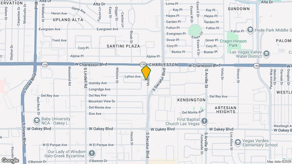 1208 Montclair St Map and Location Details