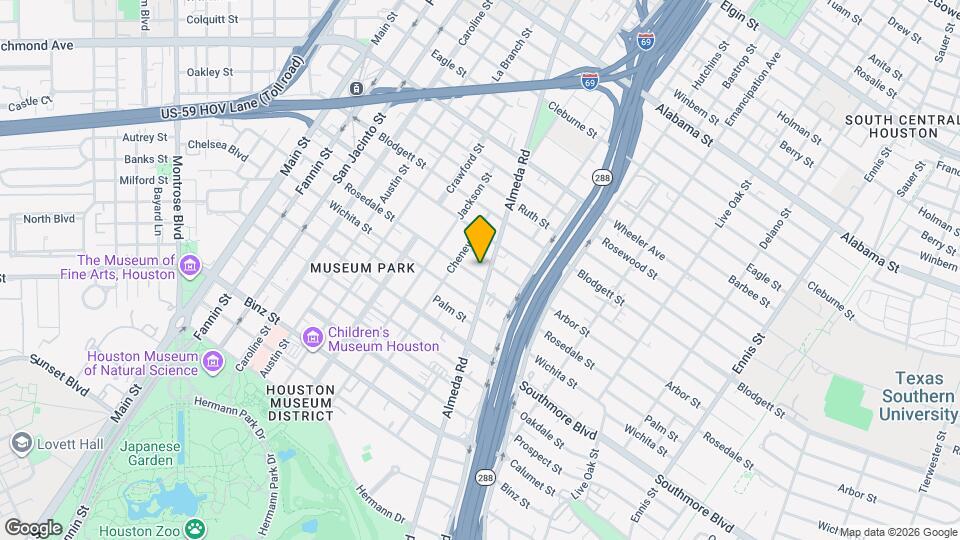 1825 Rosedale St Map and Location Details