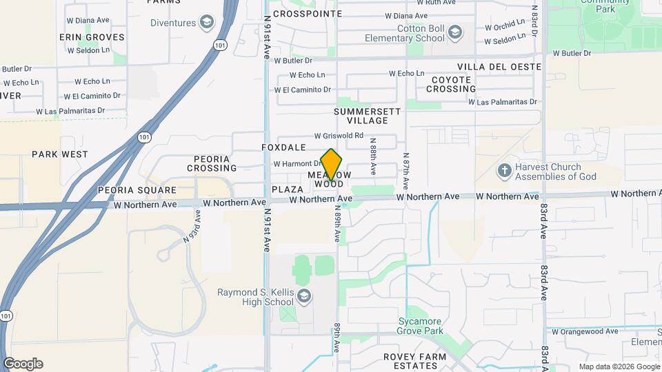 8914 W Desert Jewel Dr Mapa y Detalles de la Ubicación
