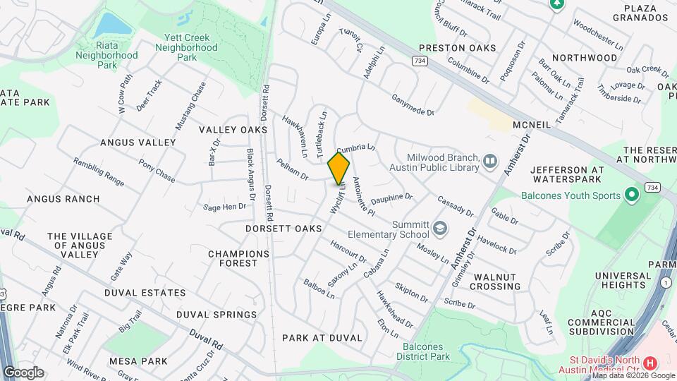 12302 Wycliff Ln Map and Location Details