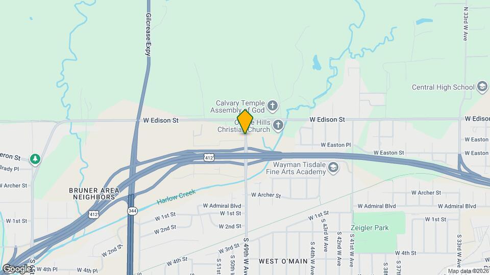 416 N 49th W Ave Map and Location Details