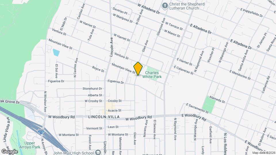 2460 Glenrose Ave Map and Location Details