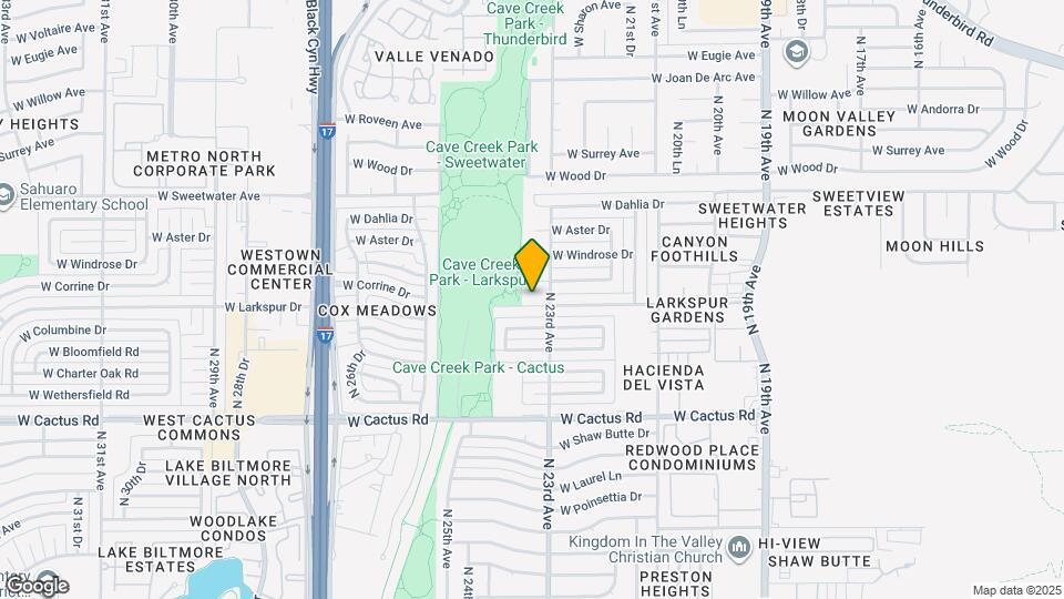 2316 W Larkspur Dr Map and Location Details