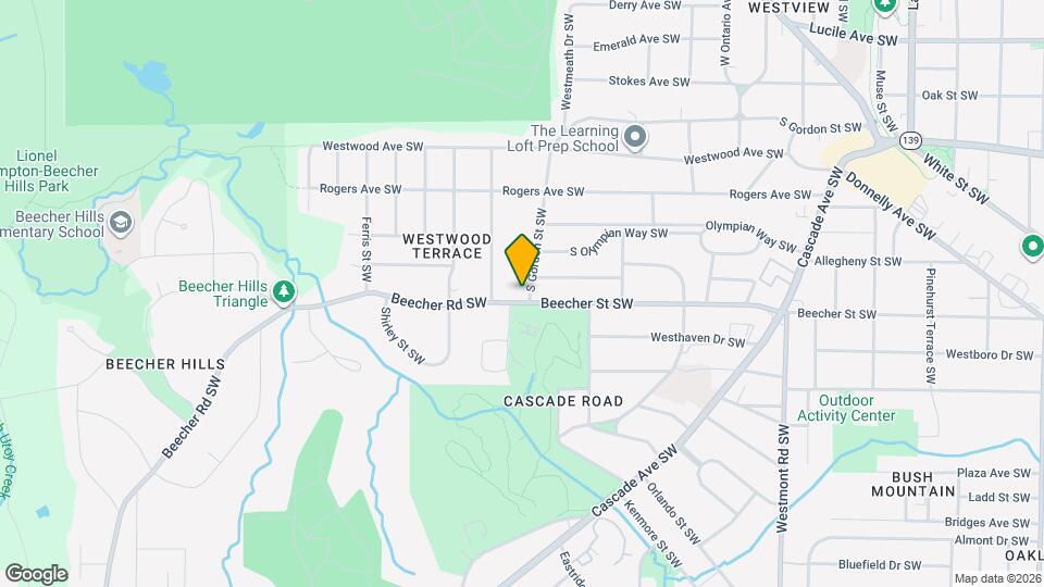 1927 S Gordon St SW Map and Location Details