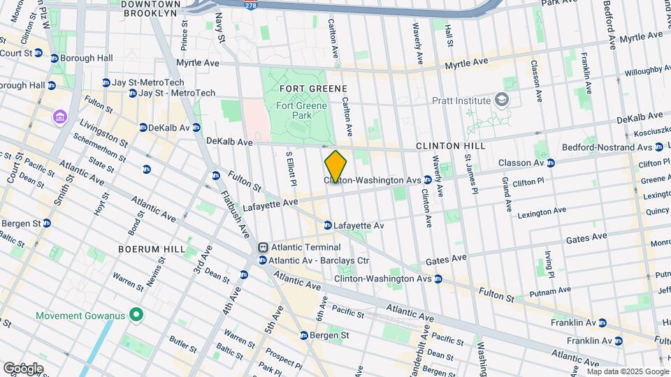121-129 Lafayette Ave Map and Location Details