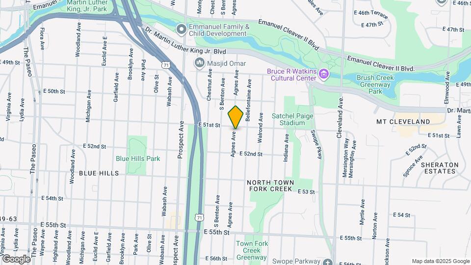 5107 Agnes Ave Map and Location Details