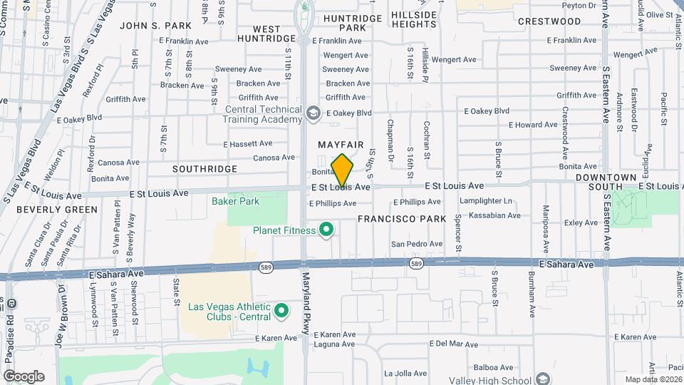 1314 E Saint Louis Ave Map and Location Details