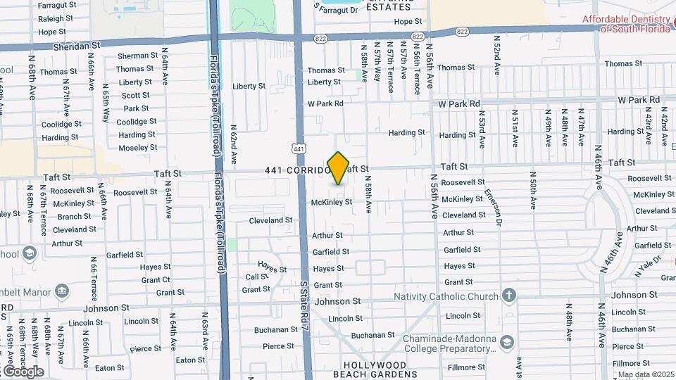 5849-5851 Mckinley St Mapa y Detalles de la Ubicación
