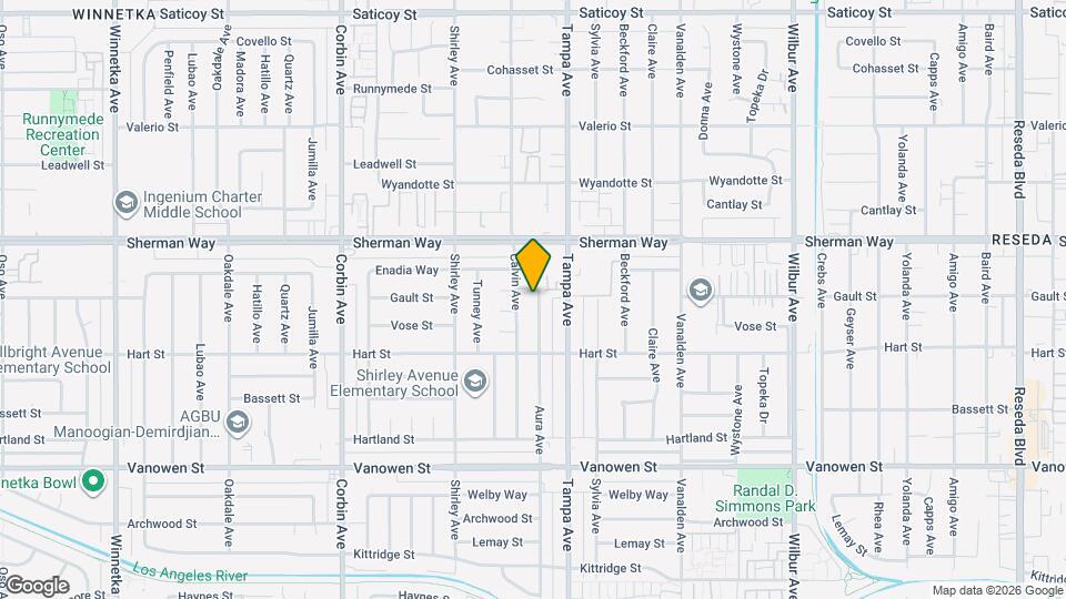 7063 Aura Ave Map and Location Details