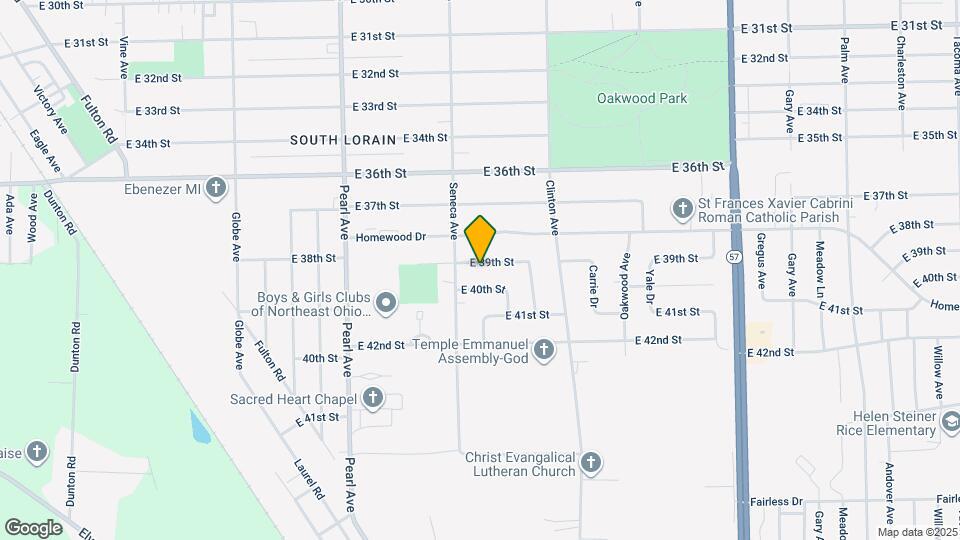 1914 E 39th St Map and Location Details