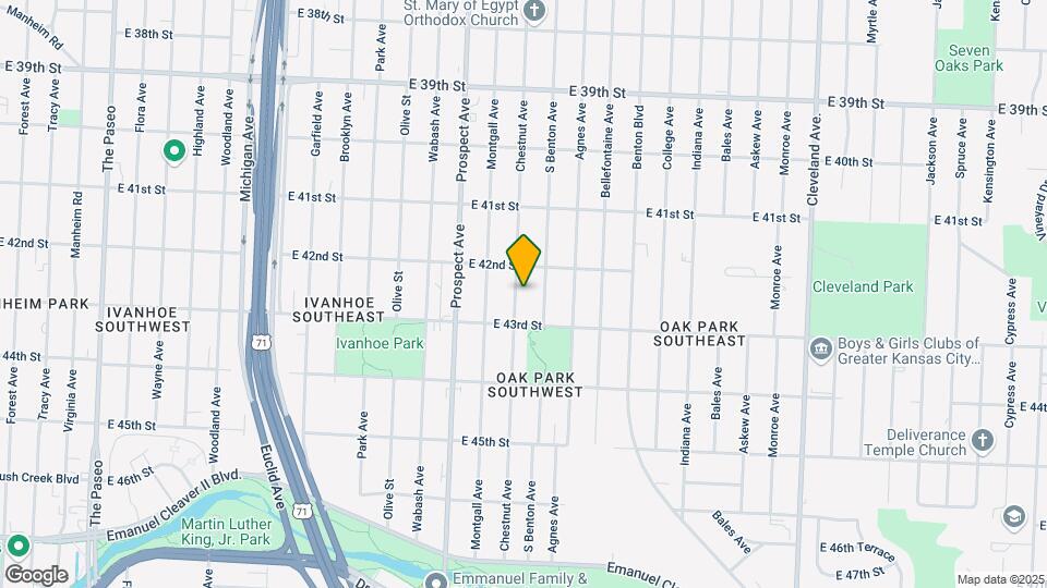 4221 Chestnut Ave Map and Location Details